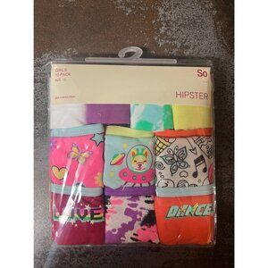 Girls SO 10-Pack Multicolor Hipsters Size 12